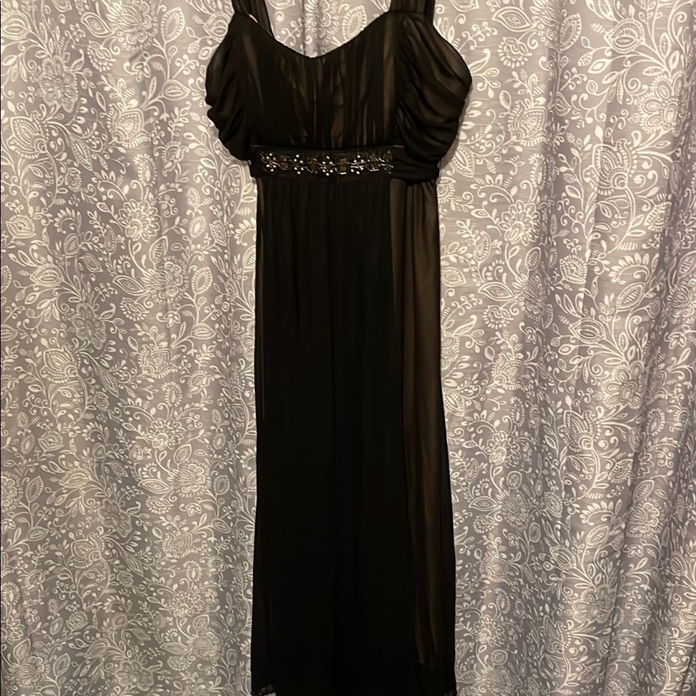 Connected Apparel Black Maxi Dress